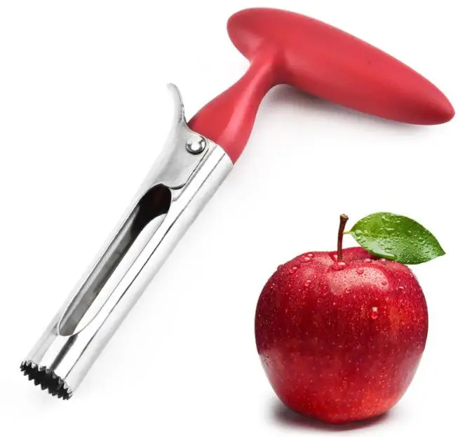 

Kitchen Gadgets Stainless Steel Pear Pitting Tool Fruit Vegetable Tools Corer Remover Stainless Steel Core, Black;red