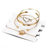 

Fashion gold Moon And Star Bracelet Set for women wholesale N201092