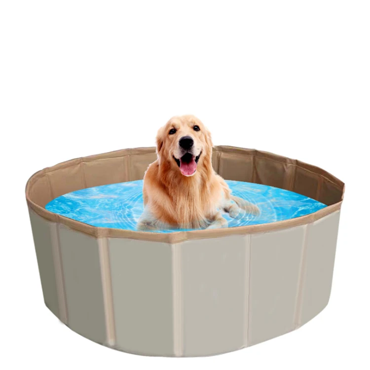

New PVC folding clean outdoor pet pool children's swimming pool, Blue,grey,red