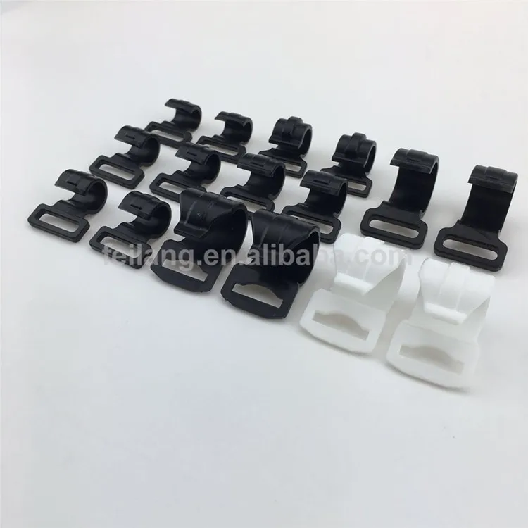 

Outdoor Tent Pole C Clip G-shaped Tent Hook Clasp Plastic Tent Accessory Of Different Sizes, Black ,white