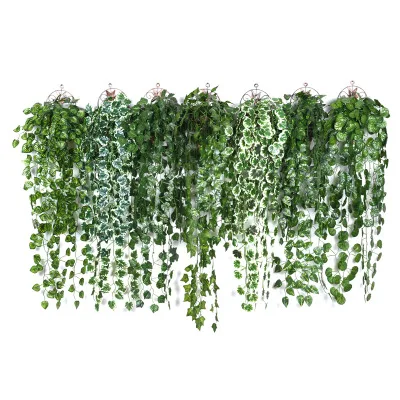

Factory supply artificial wall hanging decoration ivy vines wholesale green plants