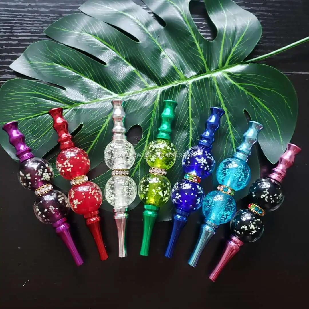 

Hot Sale Weed Accessories Bling Blunt Holder Smoking Pipes Metal Blunt holder Glow In The Dark Blunt Tip Holders