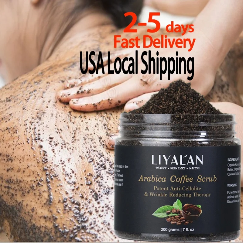 

Factory Supply Natural Remove Dead Skin Exfoliating Detox Whitening Arabica Coffee Body Scrub
