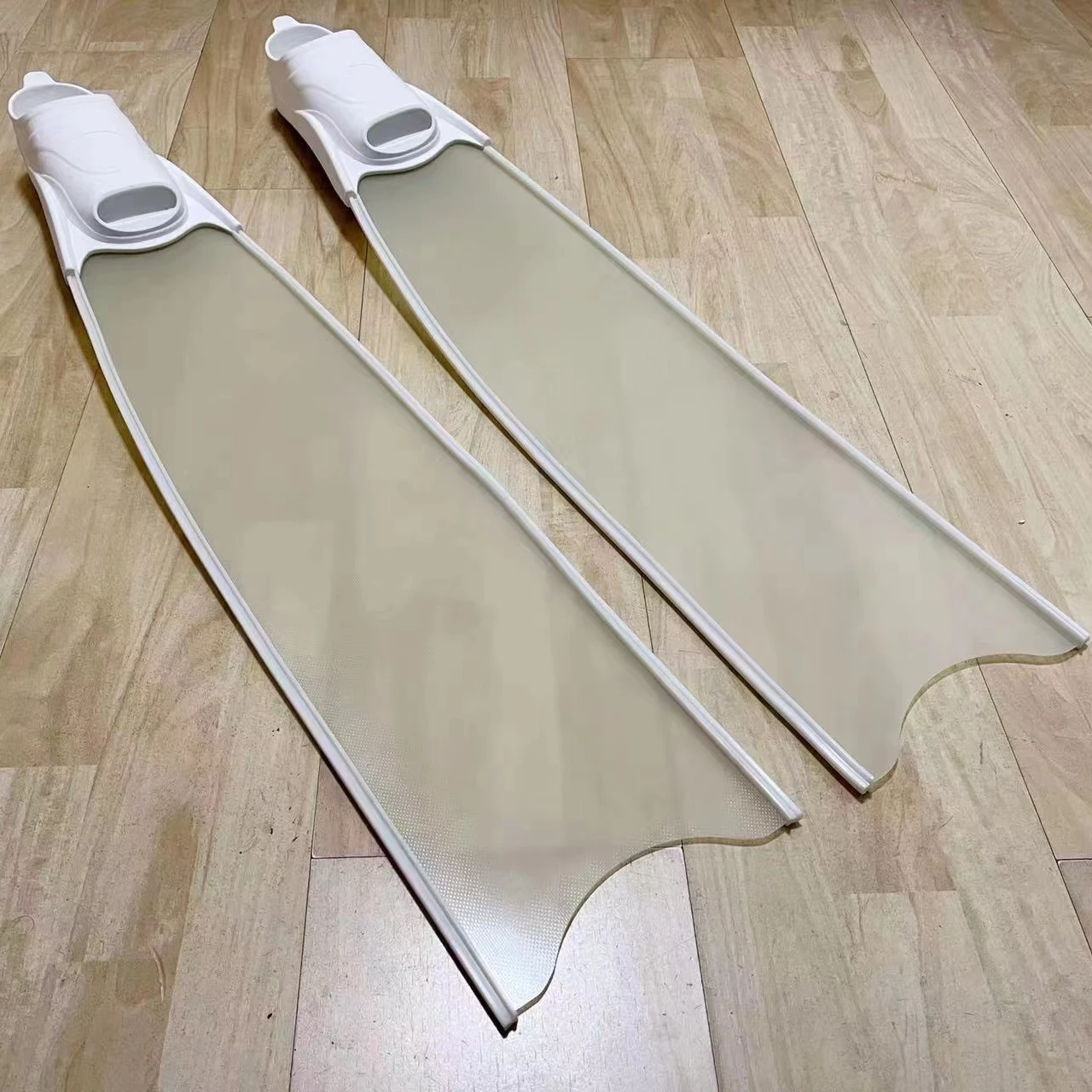 

Factory price glass fiber blade freediving long fins for freediver, White
