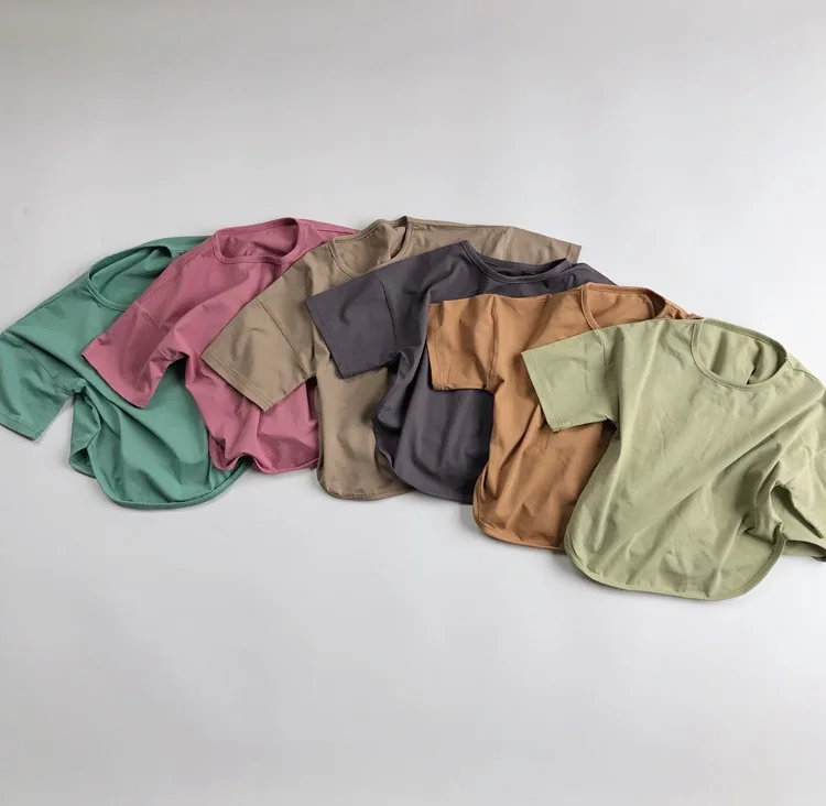 

2021 Summer Children's T-shirt Children's Clothing Wholesale, Customized color