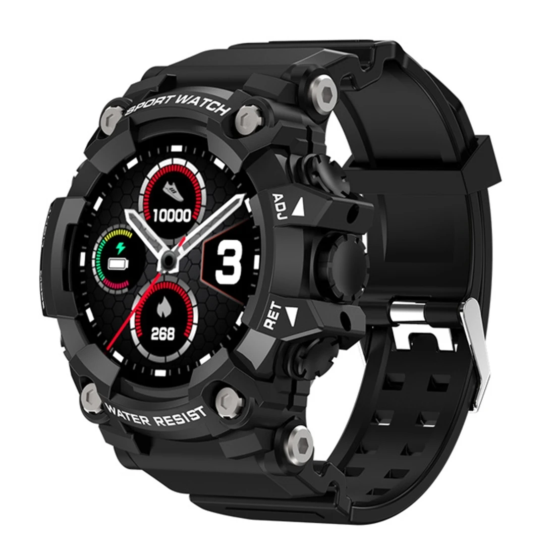 

Outdoor Camping Sports Game Professional Climbing 1.28 inch Screen Waterproof T6 Smart Watch Long battery Dropship Factory