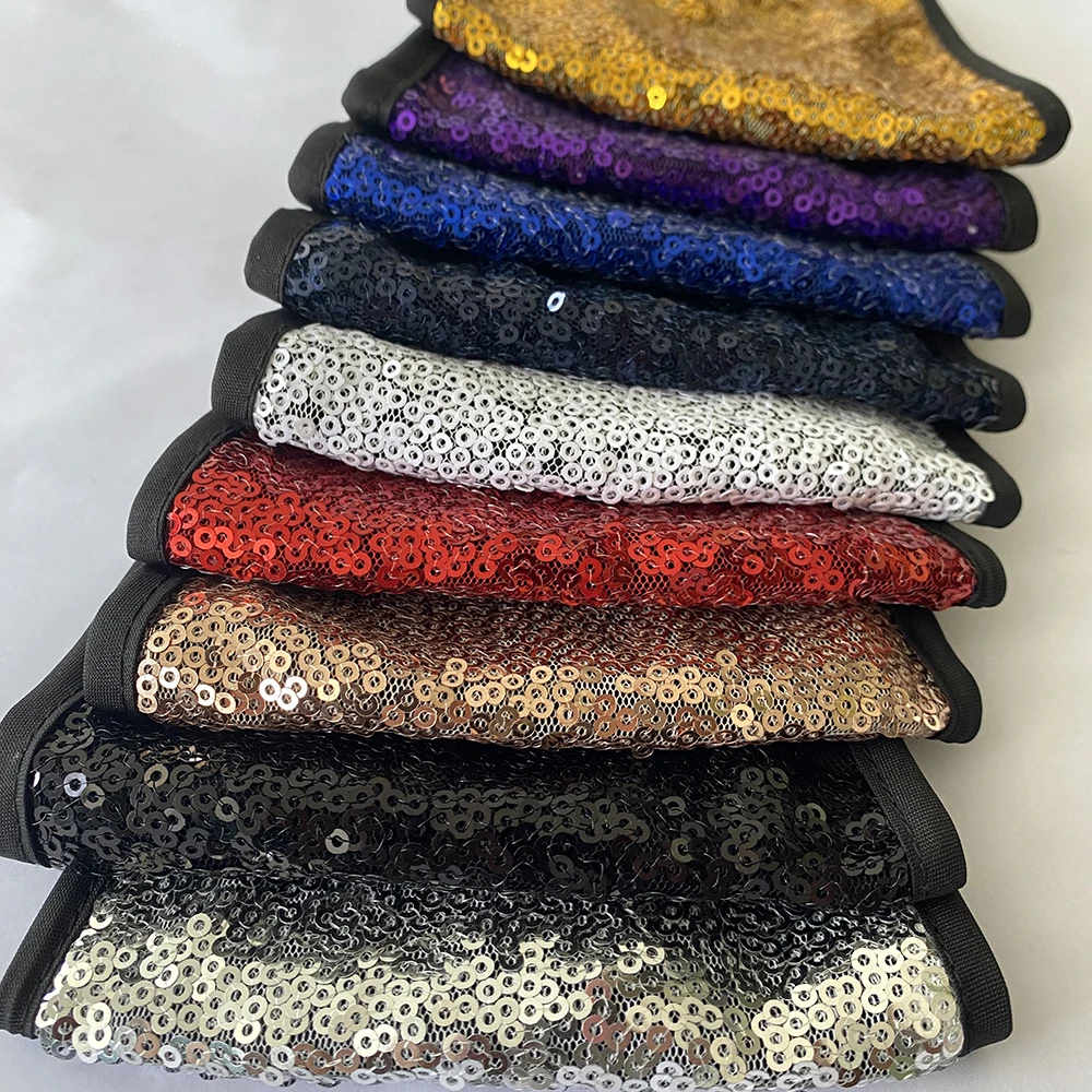 时尚可再用可洗可调薄款透气闪亮的白色亮片面膜