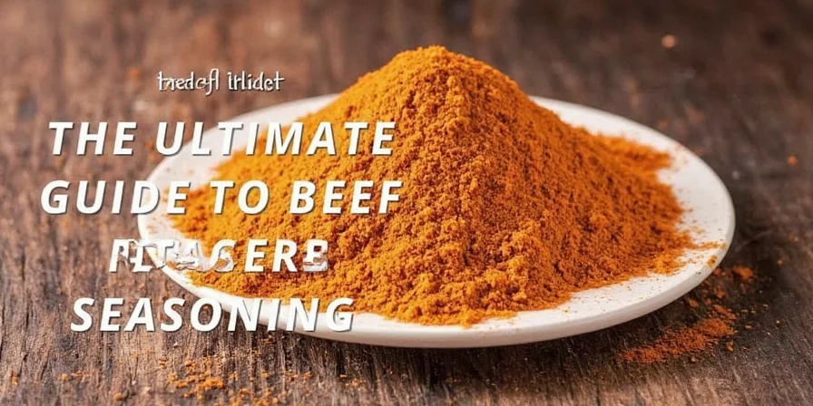 Spice shelf with labeled jars including beef powder
