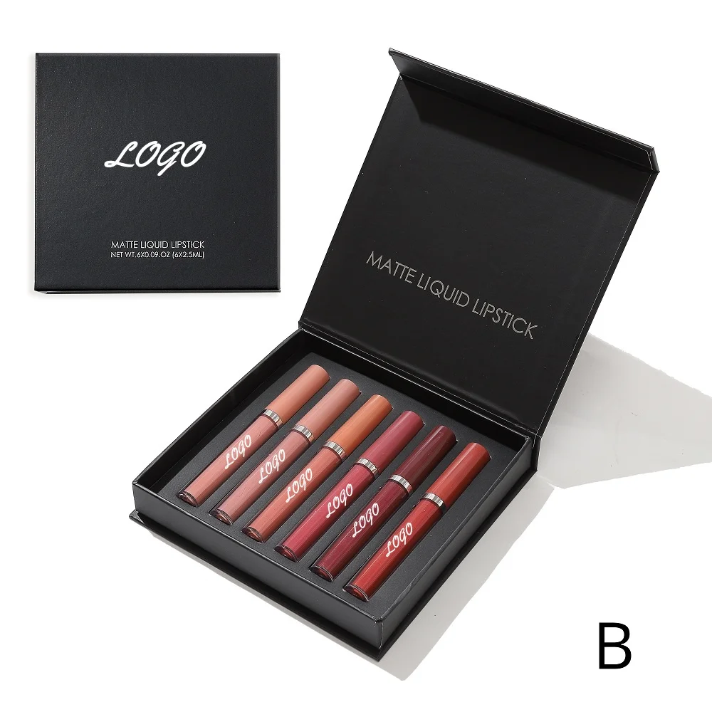 Wholesale Make Your Own Lipstick Set Custom Logo Long Lasting Cosmetic Vegan Private Label Matte Liquid Lipstick
