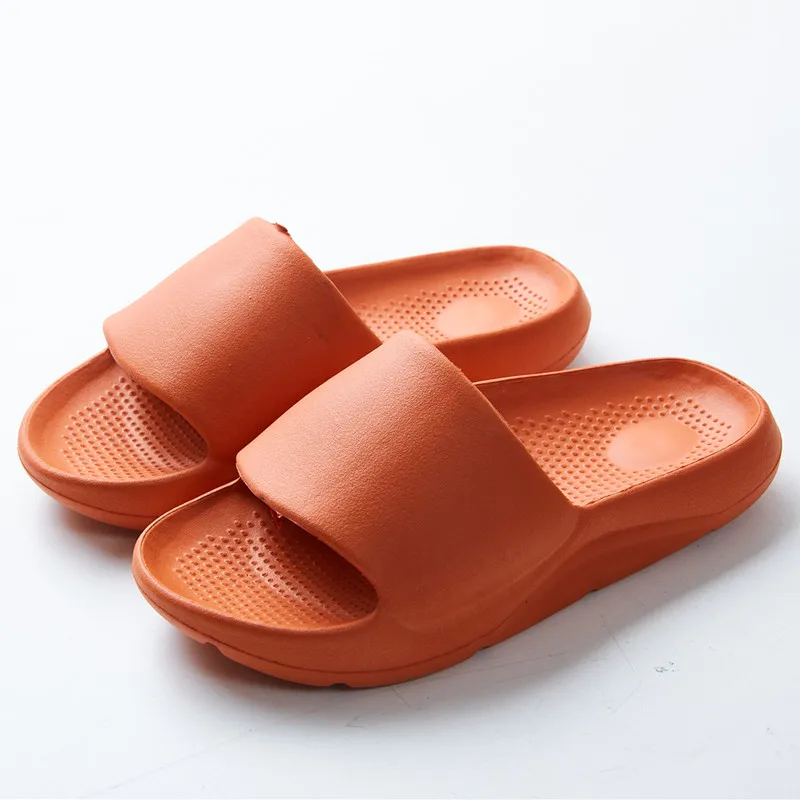 

New style home shower slippers non-slip large size solid color beach outdoor slippers custom OEM