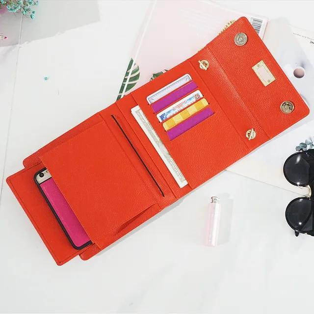 

Fashion multi card holder cash pocket crossbody sling bags purse vendor women shoulder bag, Red