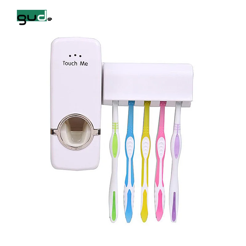 

2020 Manufacturer stocked feature and plastic toothbrush holder and automatic toothpaste dispenser