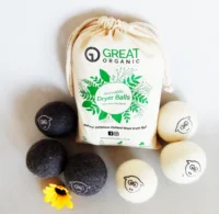 

Eco-Friendly Nepal Made Natural Fabric Softener Handmade 100% Organic 3" XL Wool Dryer Balls (6 Pack), Natural and Unscented