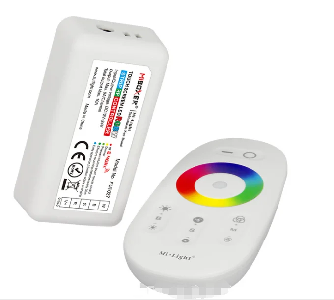 

Miboxer Touch RGBW LED Controller FUT027 DC12-24V 2.4G RF 4 Channel LED Dimmer for RGB/RGBW Strip