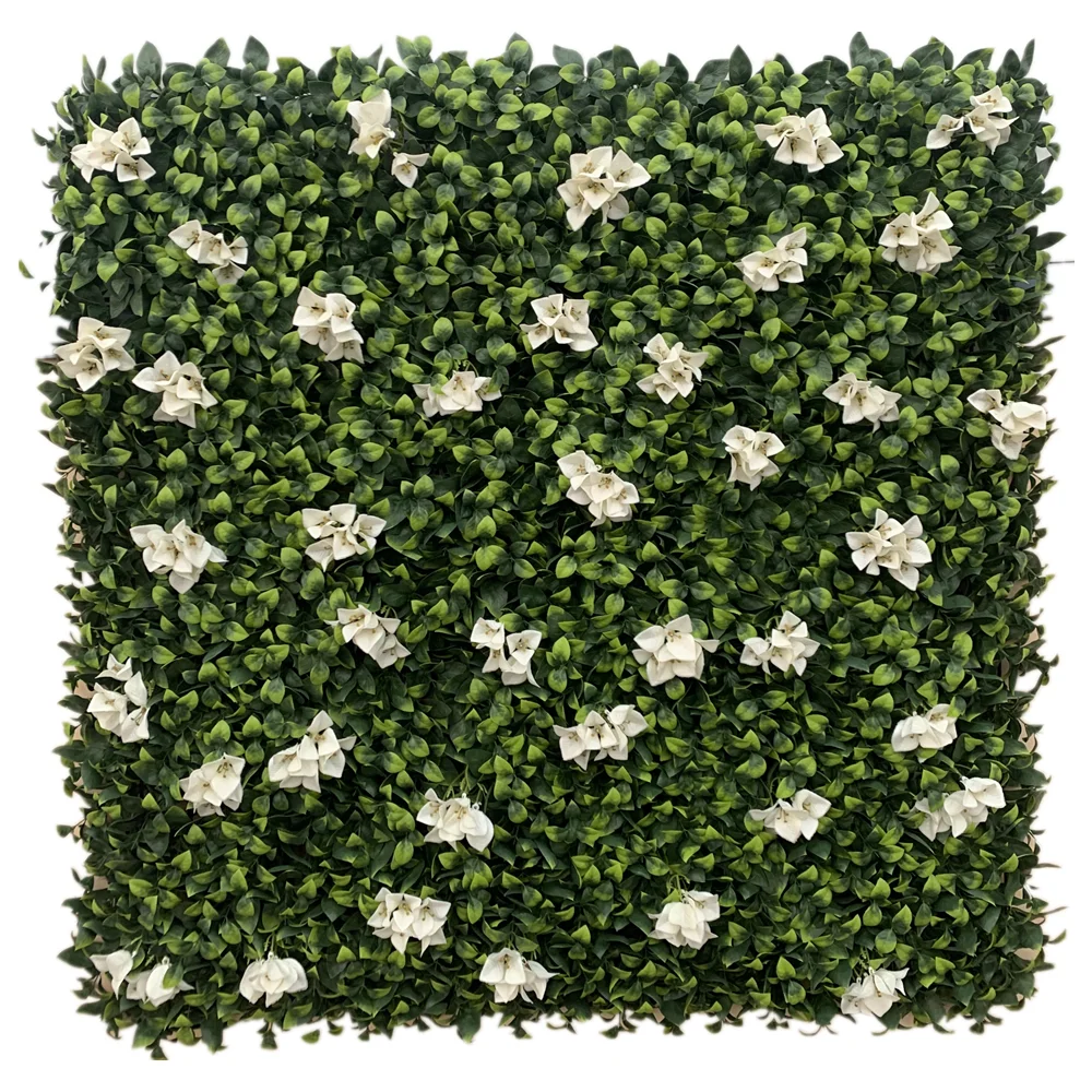 

Indoor outdoor Decor Hedge fakes Grass Plant Panel Green Wall backdrop panel hanging artificial plant leaves grass wall