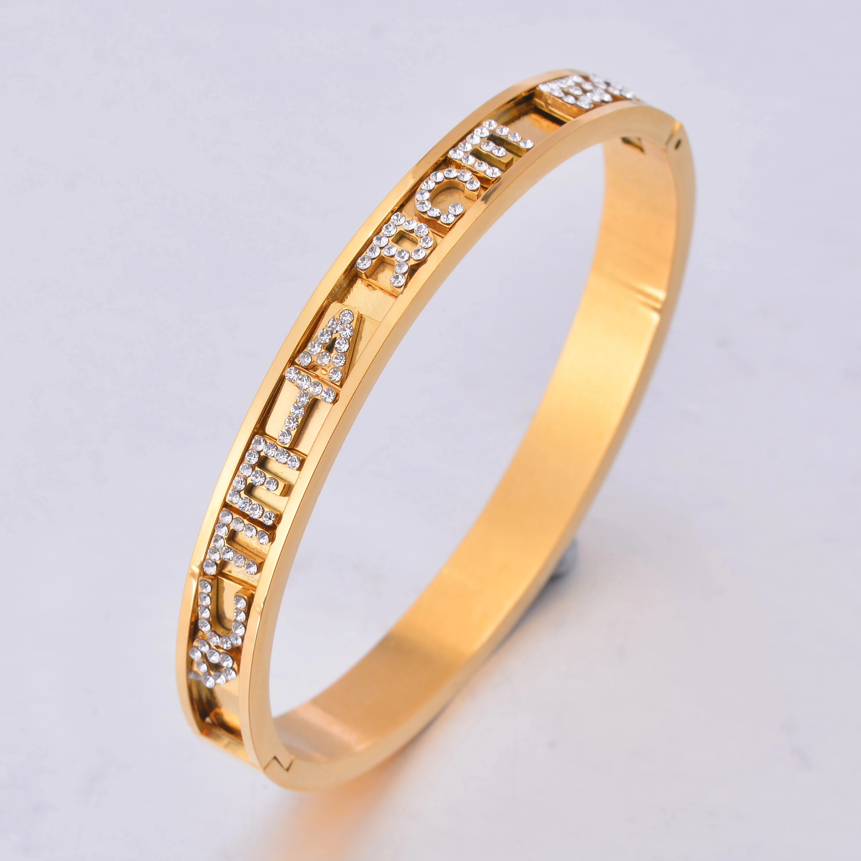 

2021 Sailing Jewelry Gift New DIY Personalized Charm Sliding Bracelet Custom Name DIY Initial Letter Slider Bangle, Silver