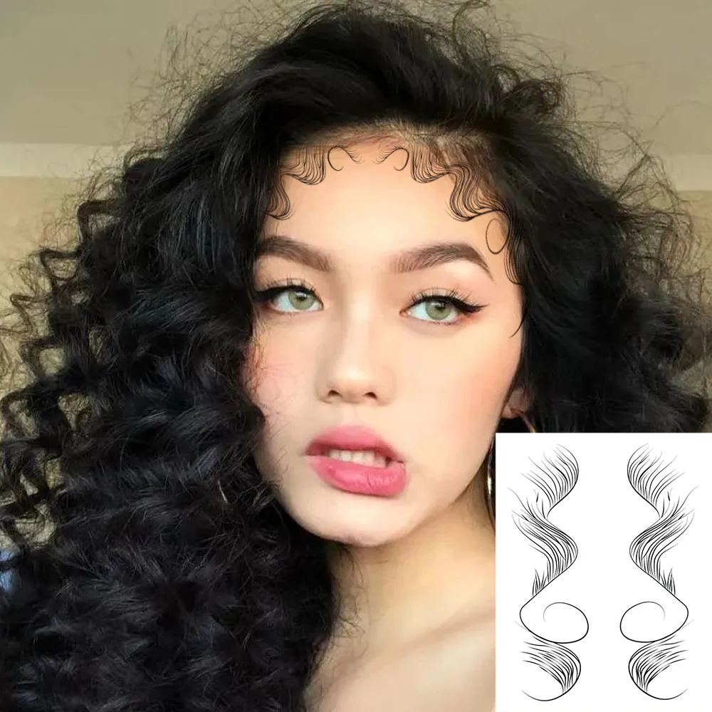 

Factory Outlet Personality Custom Design 6d Beauty Hair Accessories Temporary Hair Tattoo Sticker, Customized