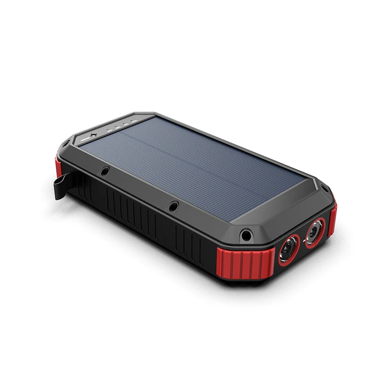 

Amazon Hot Selling Big Capacity Wireless Solar LED Flashlight Waterproof Charger 30000mAh with IP67 Outdoor Solar Power Bank