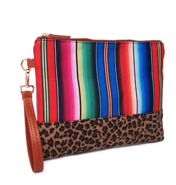 

Colorful New Lady PU canvas print color stripe bag leopard sunflower cactus geometric figure Handbag makeup women bag purse, Picture