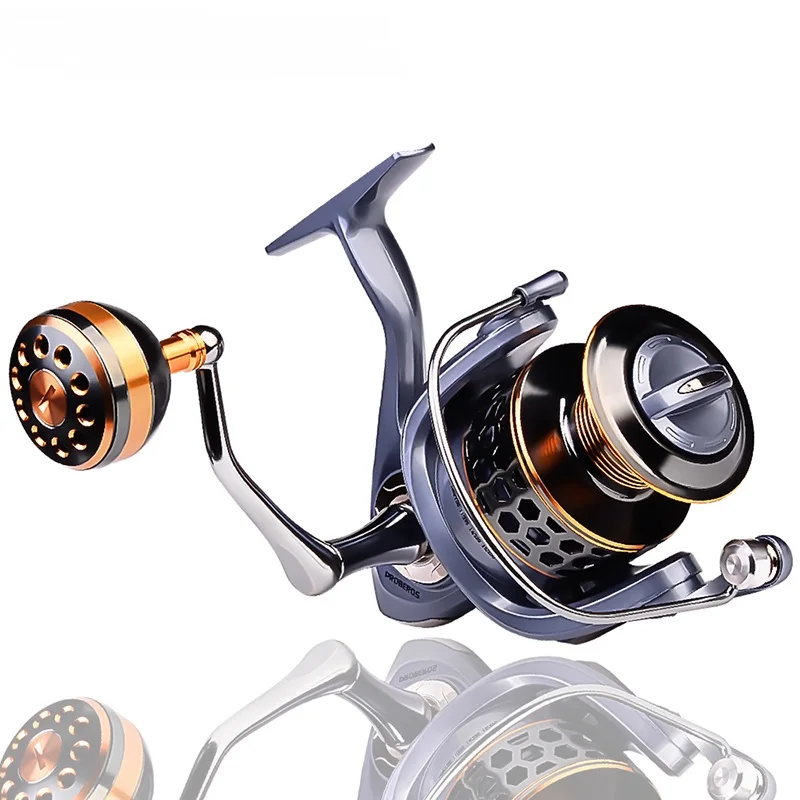 

2021 Metal Fishing Reels Carretes De Pesca 5.2:1 High Speed Spinning Fishing Real Moulinet De Peche Stainless Steel Fishing Reel