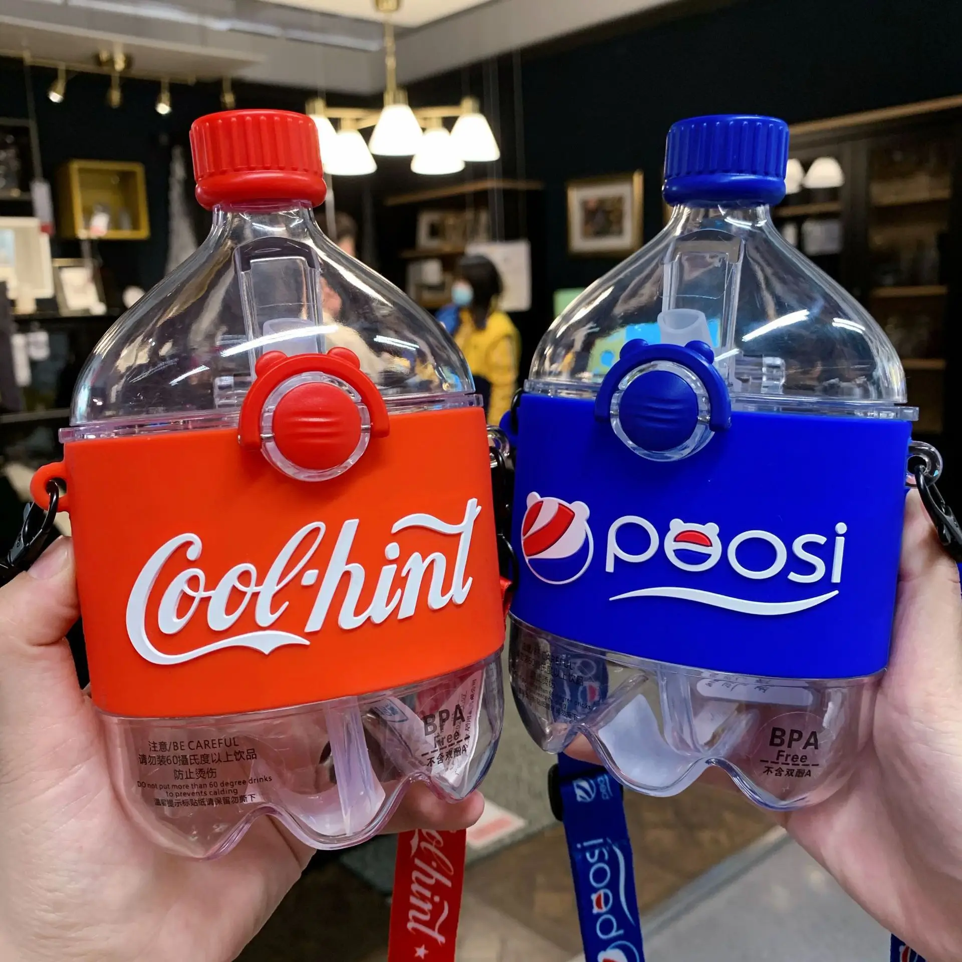 

Fashion Coke Plastic Water Bottle Cup Crossbody Hand Bags Popsicle Drink Purses and Handbags for Women