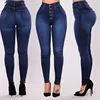 SP2322F New explosive large size women's clothes sell new high-waist Stretch Skinny Jeans