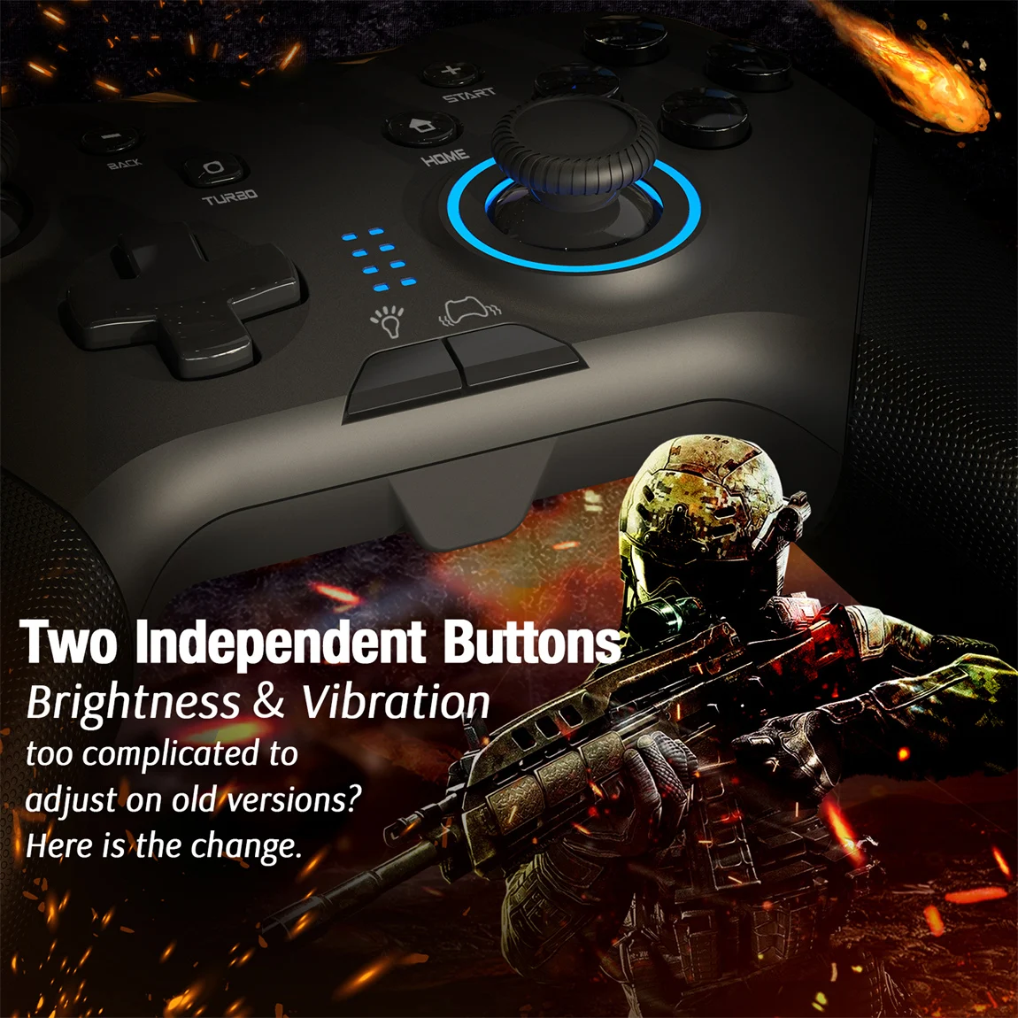 

Wired Game Controller, PC Gamepad Joystick, Dual Vibration, Laptop, TV Box, PS3, Switch