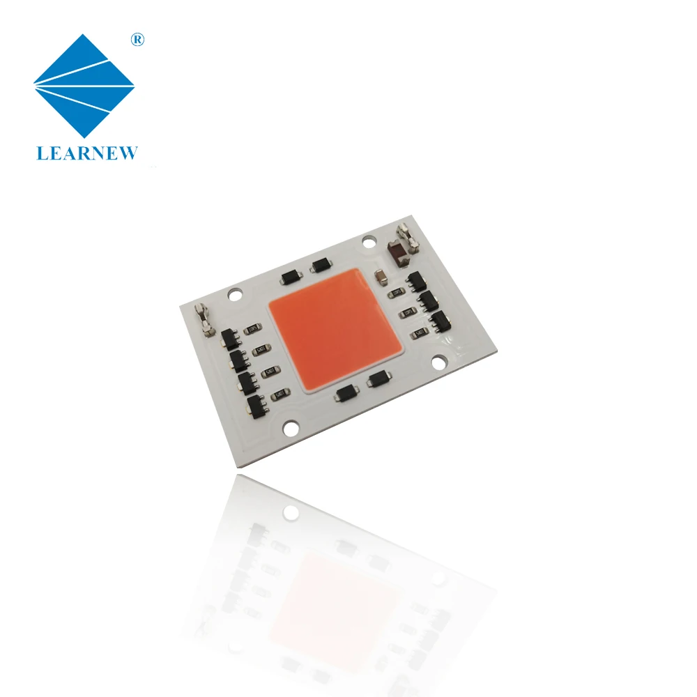 High luminance 50w ac220v white full spectrum 4060 integrated driver led cob chip for growing light