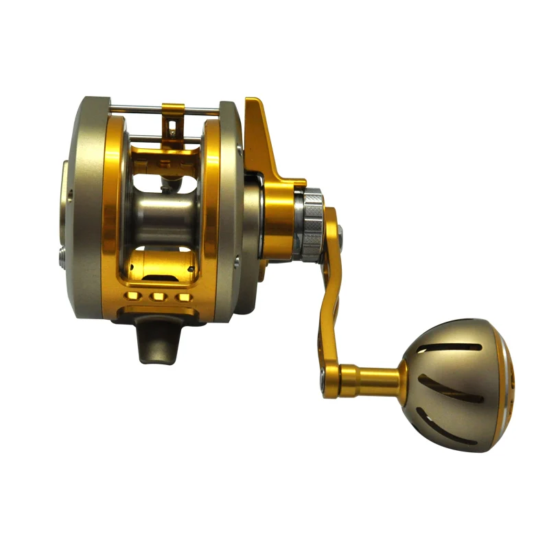 Full Metal Slow Pitch Reel Power Fishing Jigging Master Reel Overhead Jigging Reels Saltwater