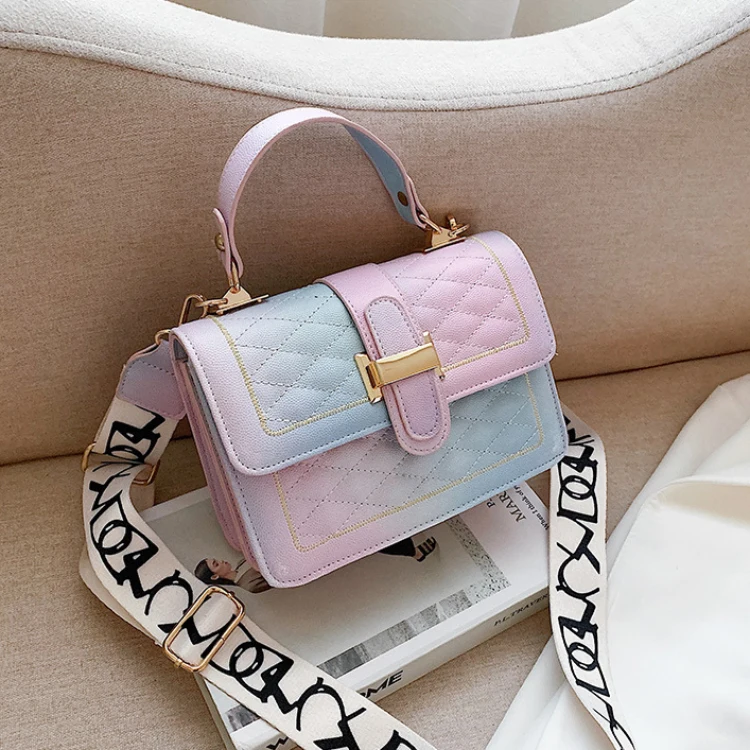 

2021 crossbody handbag pu leather designer purses and handbags for women famous brands, 2 colors