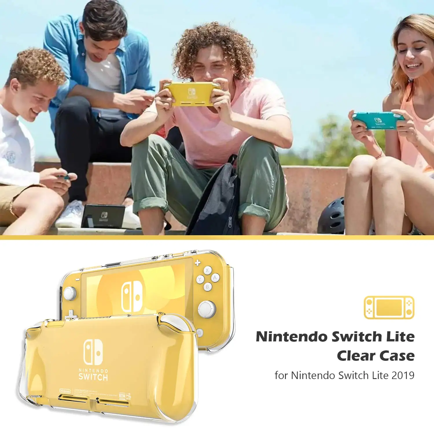 New Arrival TPU Transparent Switch Lite Shell Case Cover for Nintendo Switch Lite