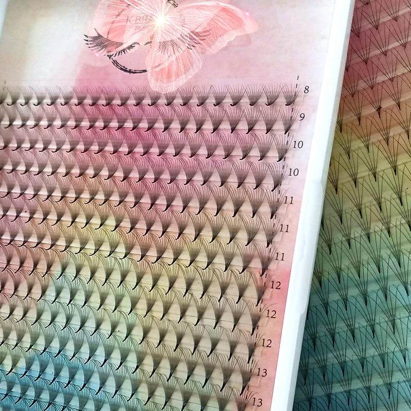 

OEM/ODM beauty hot handmade premade fans eyelashes cheap price premade fan eyelash wholesale, Natural black