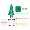 Three-dimensional color Christmas tree LED water light flash tree electronic DIY production parts kit