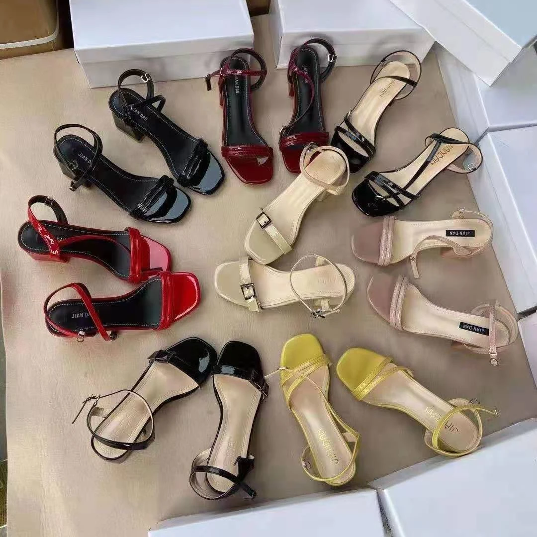 

2021Summer New High Heels Fashion Women Sandals Ladies shoes supplier high quality wholesale lots bulk China factory fashion, Multiple colour