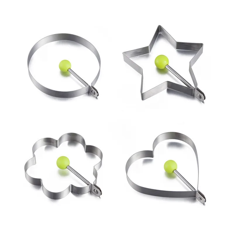 

1pc Useful Pancake Bread Fruit And Vegetable Shape Stainless Steel Fried Mold