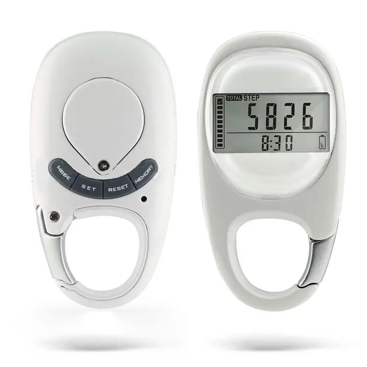 

Simple Walking Pedometer with Clip Accurately Track Steps and Miles/Km Calories Burned & Activity Time 7 Days Memory