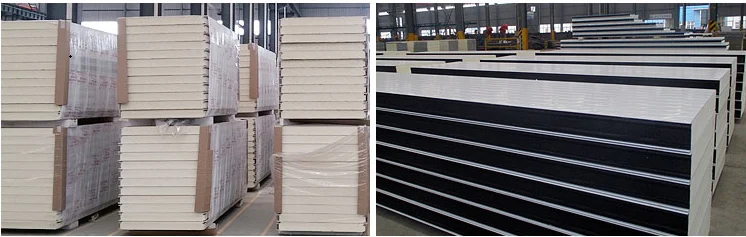 insulated aluminum pu foam panel for chiller cold room in south africa