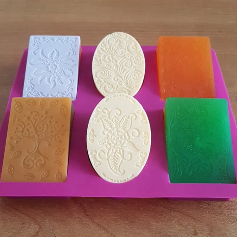 

2021 Custom Silicone Soap Mold, DIY Soaps Molds, Handmade Baking Mould Cake Pan Biscuit Chocolate Mold for Homemade Craft, White