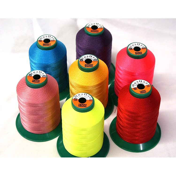 

120D/3 Polyester embroidery thread, According to the color card