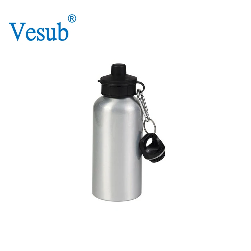 NEW 1PC  600ml White  Aluminium Water Bottle  3D Sublimation Heat Press Transfer 