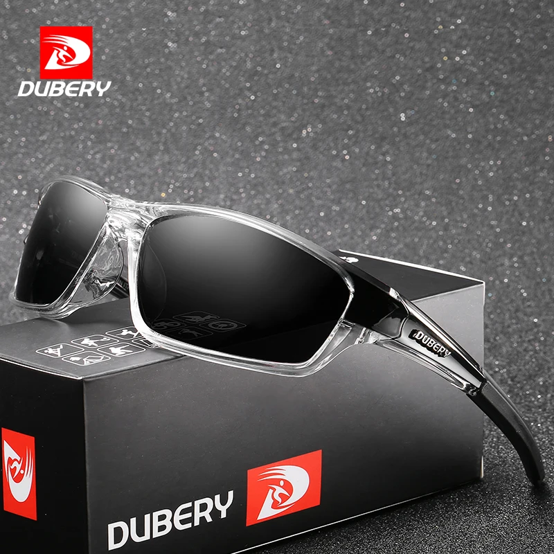 

DUBERY Brand Design Luxury Retro Fashion Sport UV400 Shades Men Sun Glasses Polarised Black Driving Sunglasses