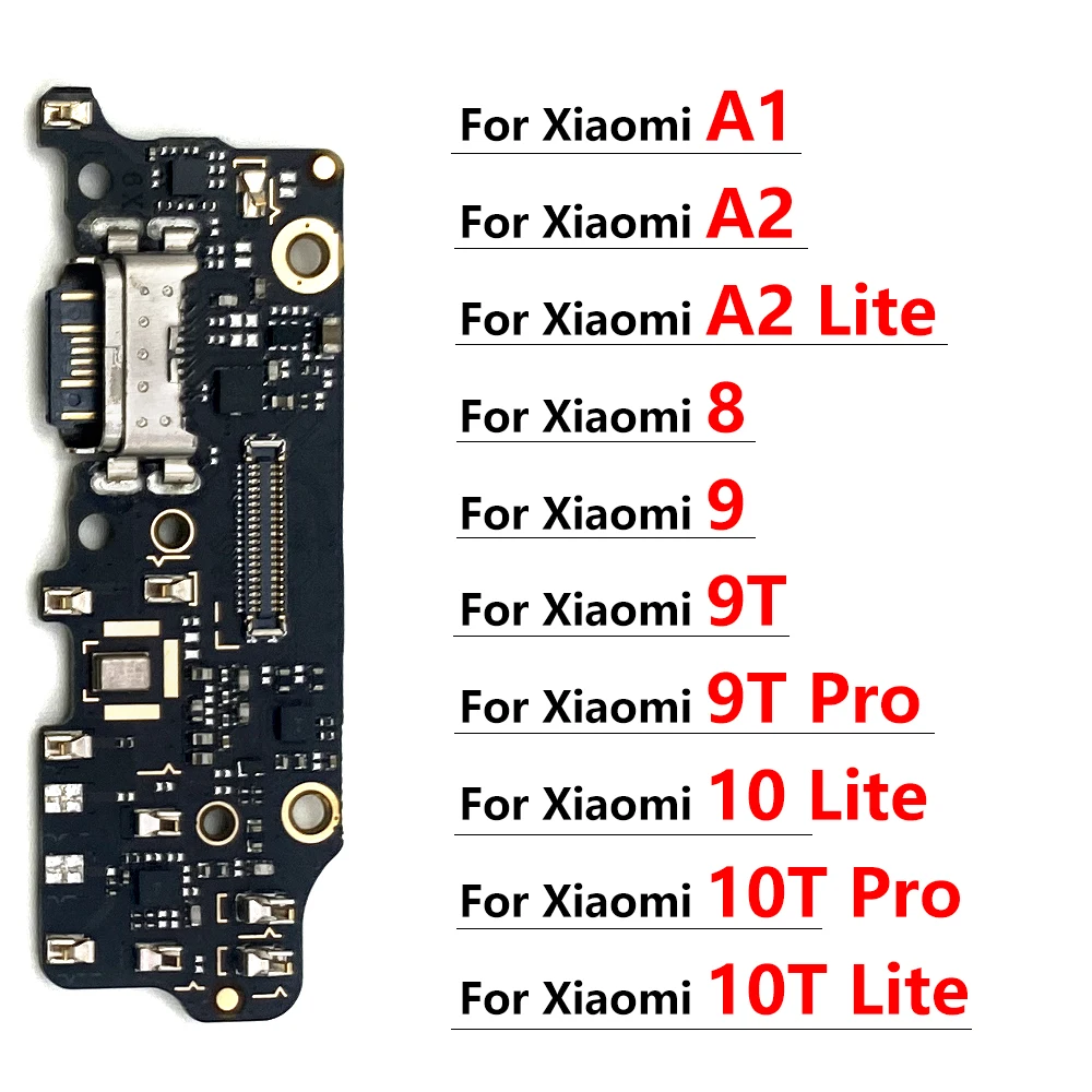 

USB Charging Port Board Flex For Xiaomi Mi 8 9 9T 10 10T Lite Pro A1 A2 Lite Port Connector Dock Charging placa de carga