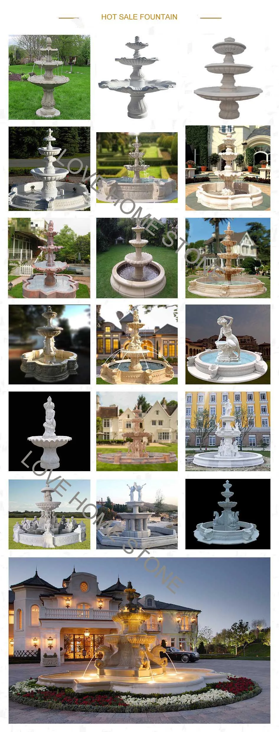 Premium Customized Outdoor Marble Water Fountains In Fair Prices Buy