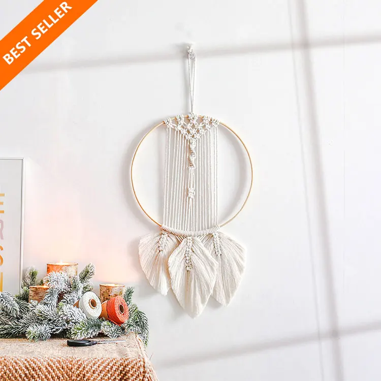 

Boho nordic indian luxury home tassels decor handmade cotton woven macrame wall hanging tapestry