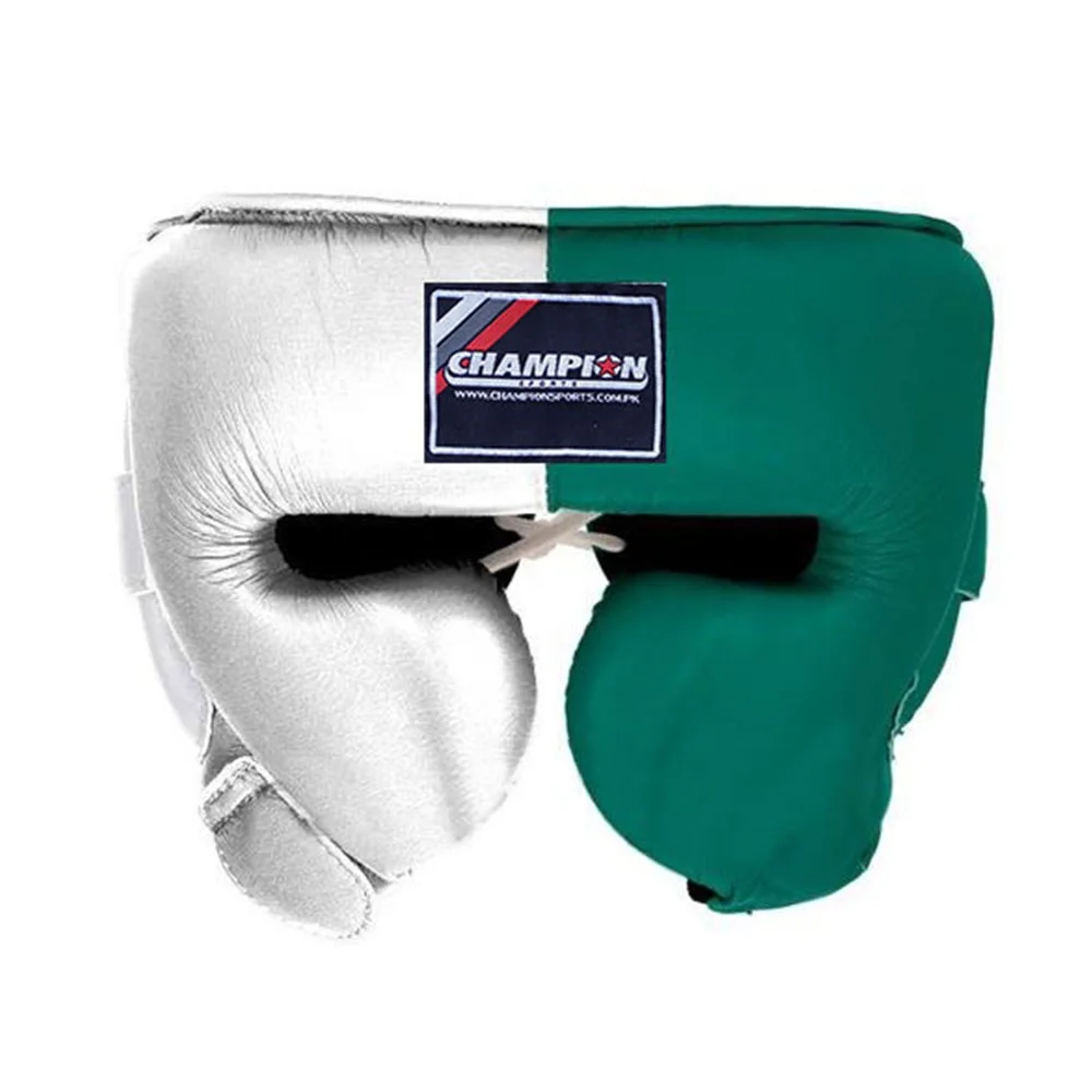 
top Quality Professional boxing Head Guard Safety 100 % pure leather head guard Winning cheeks Headgear Manufacturer 