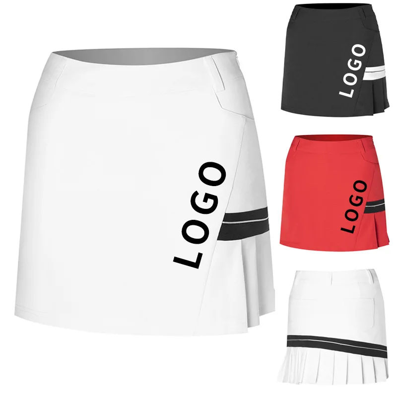 

Factory Golf Ladies Skirt Cross-border Golf Tournament Clothing Custom Spot Wholesale, Black