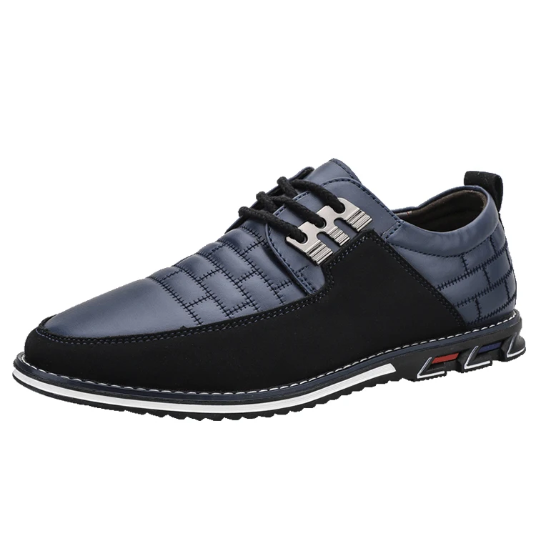 

high quality walking genuine leather oxford men loafer office shoes rubber sole mens shoes casual sport, Blue,brown,grey
