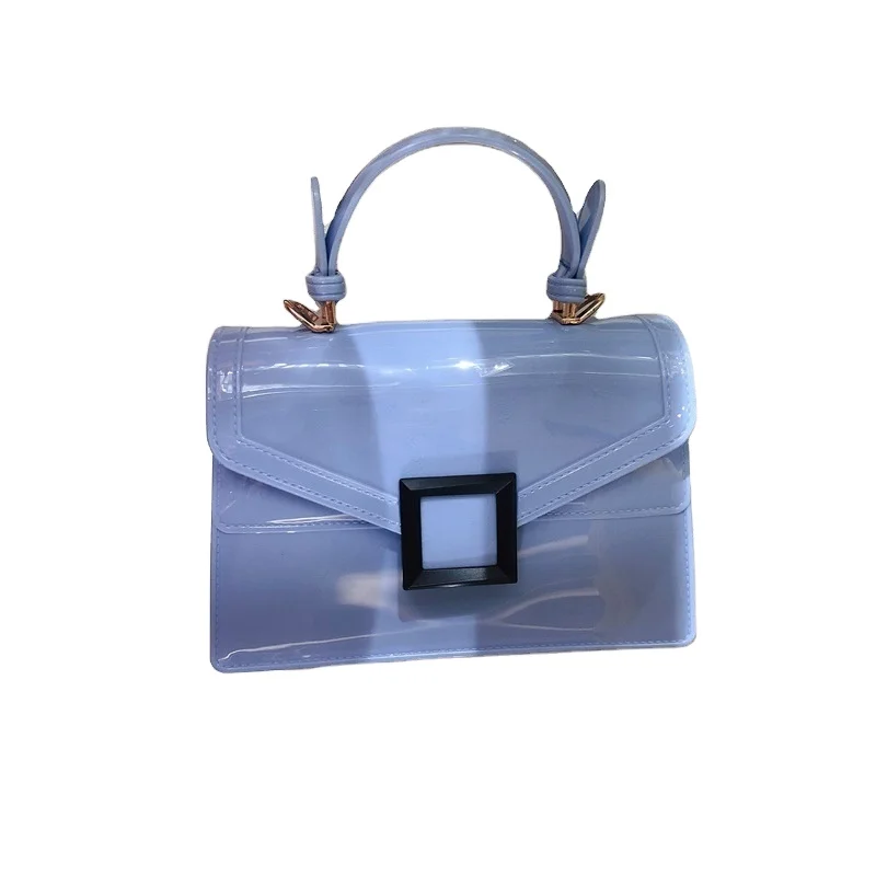 

Fashion Luxury Solid Color Clear Purse Jelly Bags Women Cute Handbags