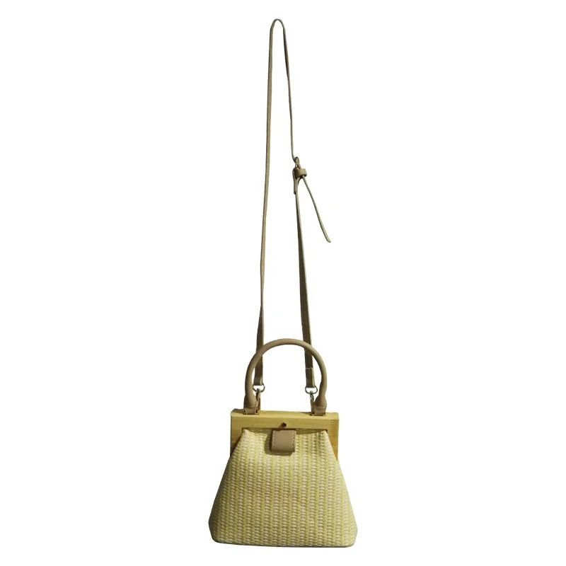 

OEM straw woven bag new fashion custom ladies clutch simple crossbody handbags, Customerized