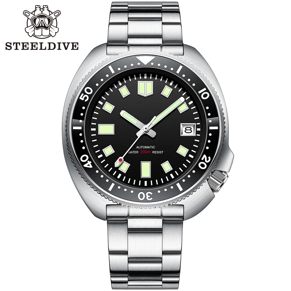 

No Logo Dive Watch! SD1970 20ATM 200m Water Resistian NH35 Mechanical Automatic Men Diving Watch 6015